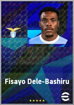 Fisayo Dele-Bashiru eFootball 2026 player card, 72 OVR CMF