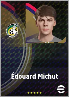 Édouard Michut eFootball 2026 player card, 68 OVR CMF