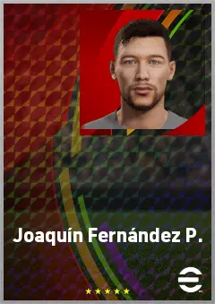 Joaquín Fernández P. eFootball 2026 player card, 67 OVR CB