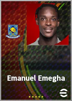 Emanuel Emegha eFootball 2026 player card, 75 OVR CF