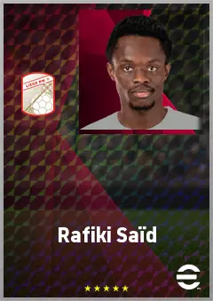 Rafiki Saïd eFootball 2026 player card, 72 OVR LWF