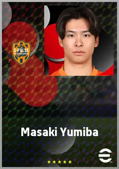 Yumiba Masaki eFootball 2026 player card, 66 OVR DMF