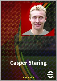 Casper Staring eFootball 2026 player card, 67 OVR DMF