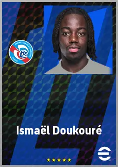 Ismaël Doukouré eFootball 2026 player card, 74 OVR CB
