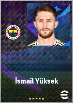 İsmail Yüksek eFootball 2026 player card, 75 OVR DMF