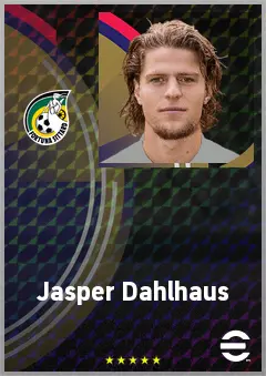 Jasper Dahlhaus eFootball 2026 player card, 68 OVR LB