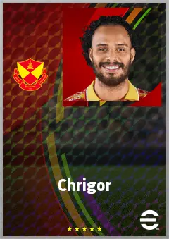 Chrigor eFootball 2026 player card, 70 OVR CF