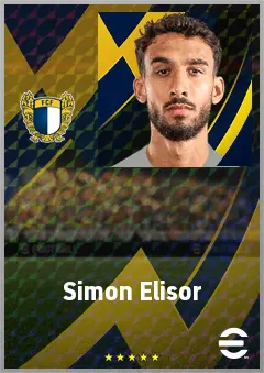 Simon Elisor eFootball 2026 player card, 69 OVR CF