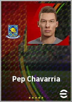 Pep Chavarría eFootball 2026 player card, 73 OVR LB