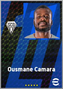 Ousmane Camara eFootball 2026 player card, 73 OVR CB