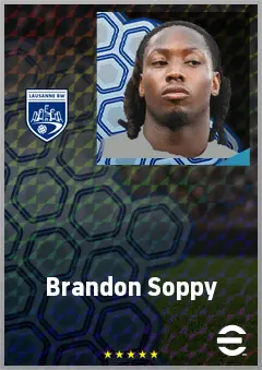 Brandon Soppy eFootball 2026 player card, 71 OVR RB