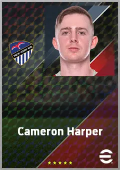 Cameron Harper eFootball 2026 player card, 71 OVR RWF