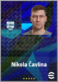 Nikola Čavlina eFootball 2026 player card, 66 OVR GK