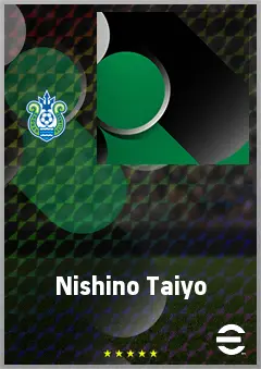 Nishino Taiyo eFootball 2026 player card, 65 OVR RMF