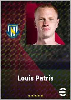 Louis Patris eFootball 2026 player card, 71 OVR RB
