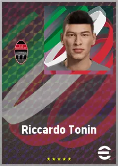 Riccardo Tonin eFootball 2026 player card, 67 OVR CF