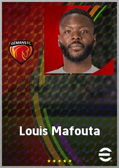 Louis Mafouta eFootball 2026 player card, 71 OVR CF
