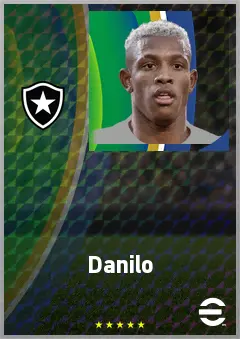 Danilo eFootball 2026 player card, 75 OVR DMF