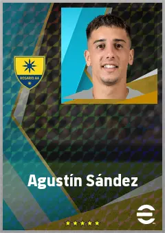 Agustín Sández eFootball 2026 player card, 73 OVR LB
