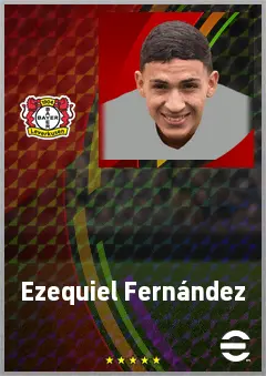 Ezequiel Fernández eFootball 2026 player card, 74 OVR DMF