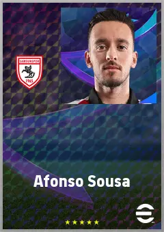 Afonso Sousa eFootball 2026 player card, 71 OVR AMF