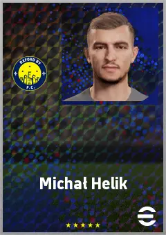 Michał Helik eFootball 2026 player card, 73 OVR CB