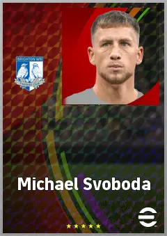 Michael Svoboda eFootball 2026 player card, 72 OVR CB