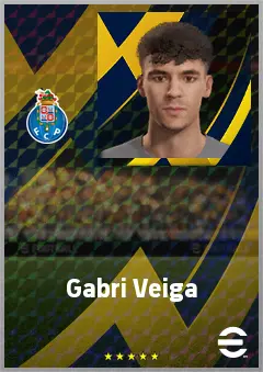 Gabri Veiga eFootball 2026 player card, 74 OVR AMF
