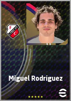 Miguel Rodríguez eFootball 2026 player card, 72 OVR RWF