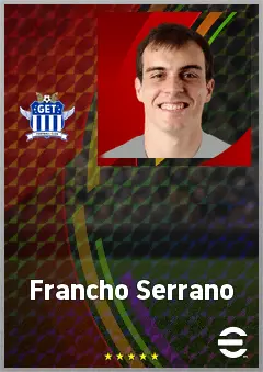Francho Serrano eFootball 2026 player card, 71 OVR CMF
