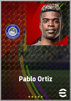Pablo Ortiz eFootball 2026 player card, 68 OVR CB