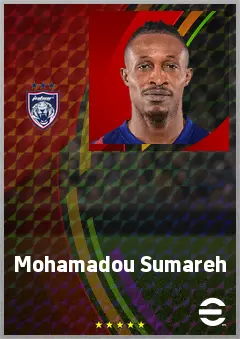 Mohamadou Sumareh eFootball 2026 player card, 68 OVR RWF