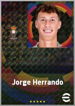 Jorge Herrando eFootball 2026 player card, 72 OVR CB