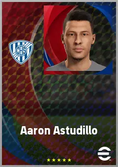 Aaron Astudillo eFootball 2026 player card, 66 OVR RB