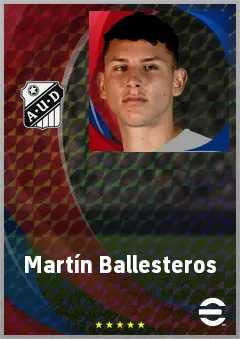 Martín Ballesteros eFootball 2026 player card, 65 OVR GK