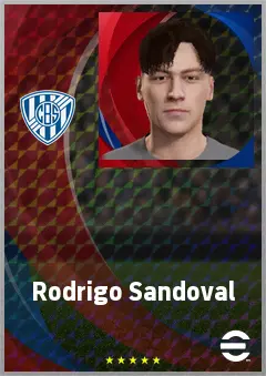 Rodrigo Sandoval eFootball 2026 player card, 65 OVR LB