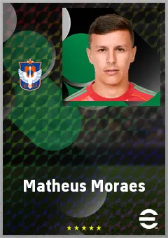 Matheus Moraes eFootball 2026 player card, 67 OVR CF