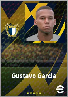Gustavo Garcia eFootball 2026 player card, 74 OVR RB