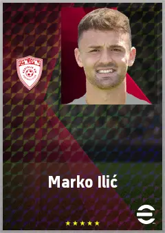 Marko Ilić eFootball 2026 player card, 71 OVR GK