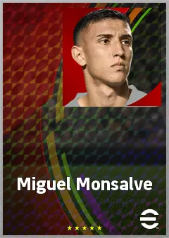 Miguel Monsalve eFootball 2026 player card, 69 OVR AMF