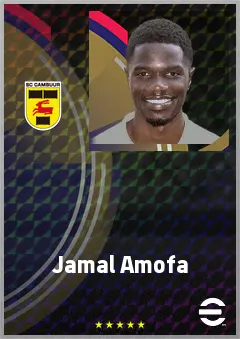 Jamal Amofa eFootball 2026 player card, 68 OVR CB