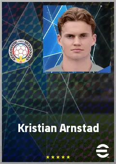 Kristian Arnstad eFootball 2026 player card, 72 OVR LWF