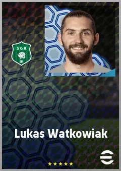 Lukas Watkowiak eFootball 2026 player card, 69 OVR GK