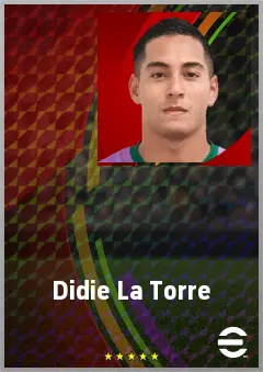 Didie La Torre eFootball 2026 player card, 67 OVR CF