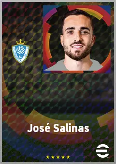 José Salinas eFootball 2026 player card, 70 OVR LB