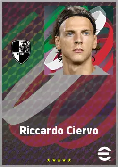 Riccardo Ciervo eFootball 2026 player card, 70 OVR LWF