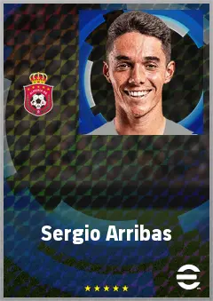 Sergio Arribas eFootball 2026 player card, 74 OVR AMF