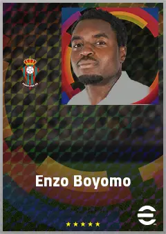 Enzo Boyomo eFootball 2026 player card, 75 OVR CB