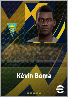 Kévin Boma eFootball 2026 player card, 70 OVR CB