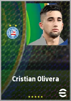 Cristian Olivera eFootball 2026 player card, 73 OVR RWF